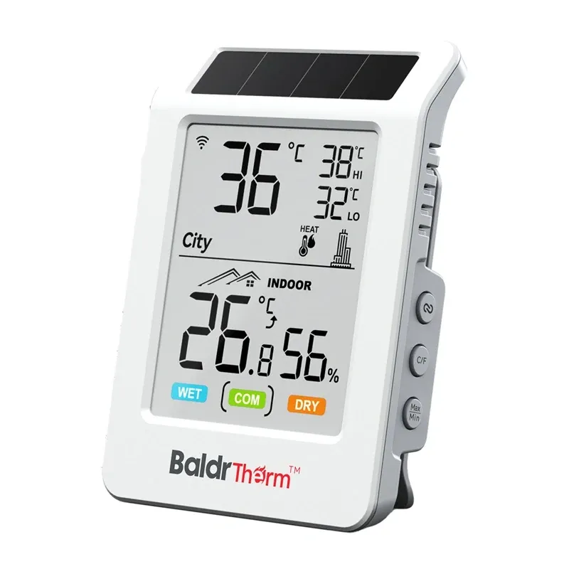 BALDRTHERM HCS596WB Solar-Powered Wi-Fi Thermohygrometer